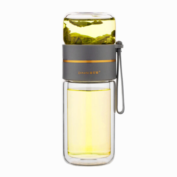 Glass Water Bottle With Tea Infuser Filter Tea Separation Double Wall Glass Bottle Leakproof Water Bottle - Image 8