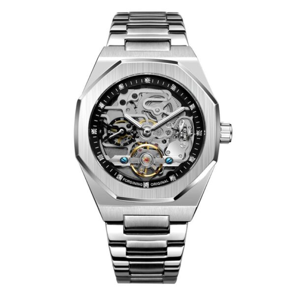 Tourbillon Automatic Skeleton Mechanical Watch - Image 3