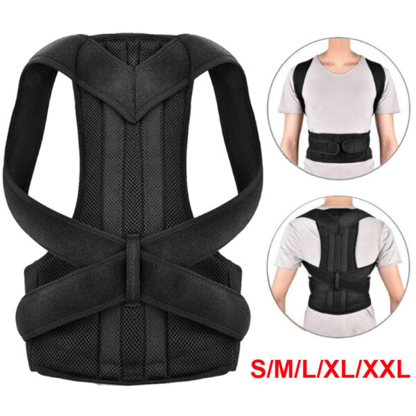 Adjustable Posture Corrector Back Brace Vest For Men Women Lumbar Shoulder Support Belt - Image 10