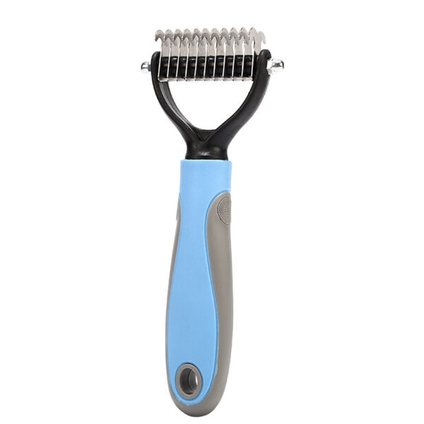 Stainless Double-sided Pet Brush Hair Removal Comb Grooming Dematting Dog Grooming Shedding Tools - Image 10