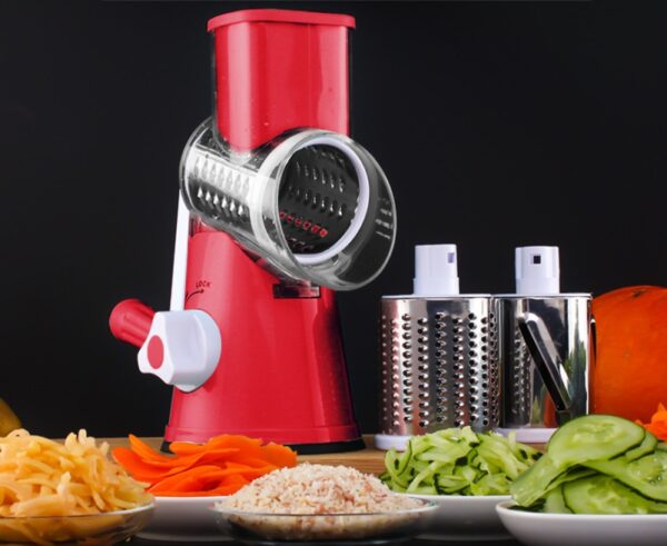 Manual Kitchen Accessories Multifunctional Round Mandoline Potato Slicer Vegetable Cutter Slicer Cheese Kitchen Gadgets - Image 3