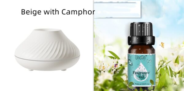 New Volcanic Flame Aroma Diffuser Essential Oil Lamp 130ml USB Portable Air Humidifier With Color Night Light Mist Maker Fogger LED Light - Image 2