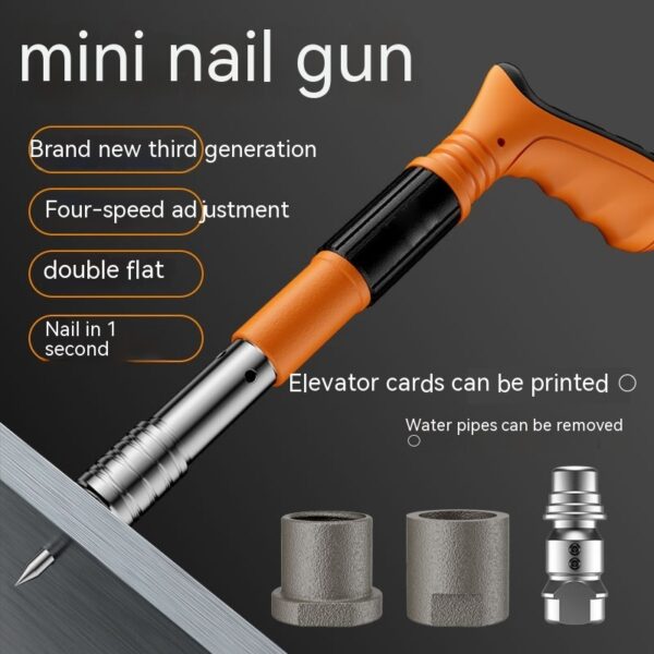 Mini Ceiling Tool Silencer Nail Gun Woodworking Decoration Integrated Gun Nail Gun Wall Small Fastener Fastener - Image 8